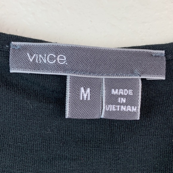 Vince sleeveless tank style jersey knit maxi dress, chambray block back (flaws) - Picture 11 of 13